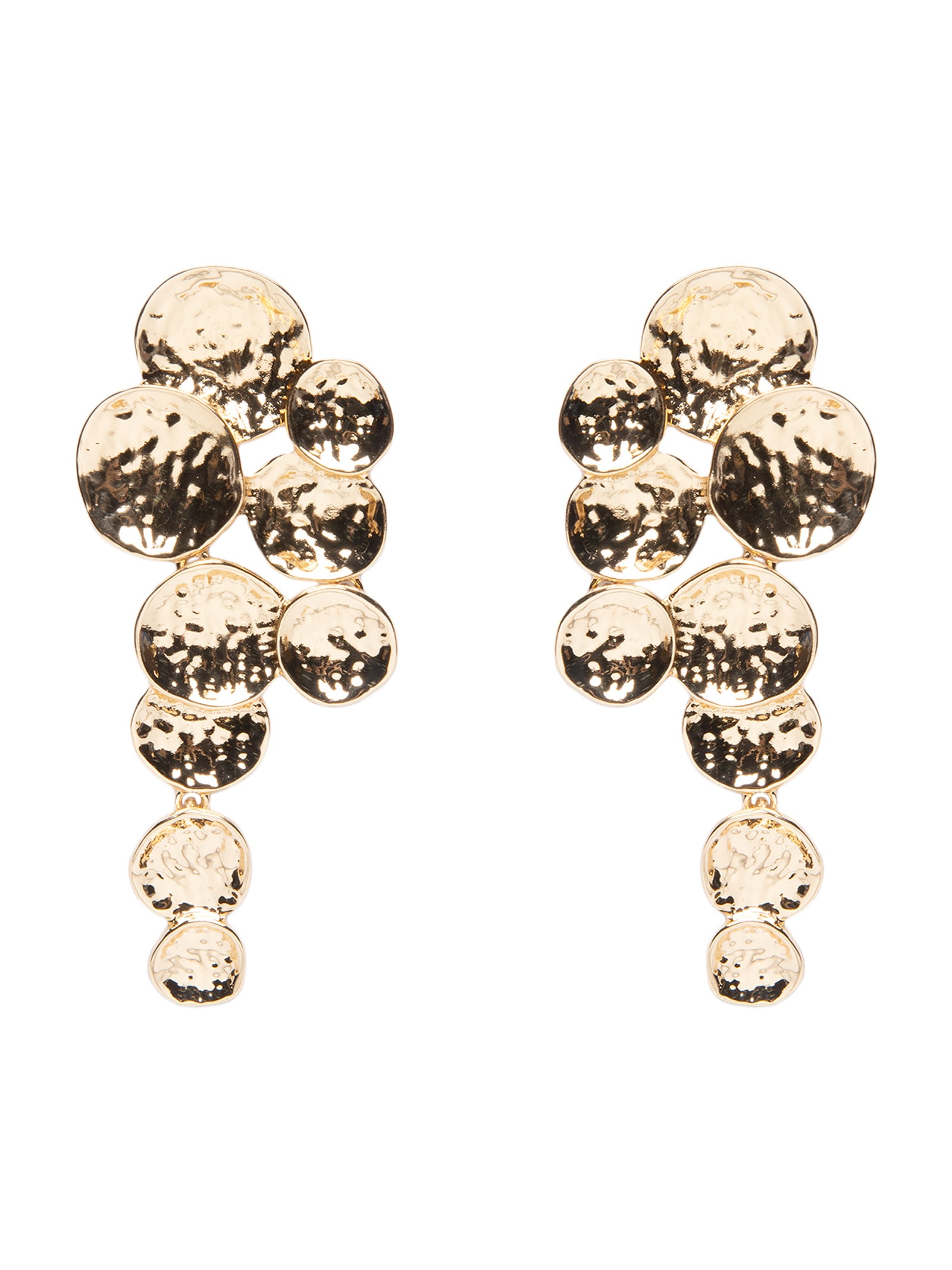 Brinco Feminino Cascata Martelado Dourado '2Essential