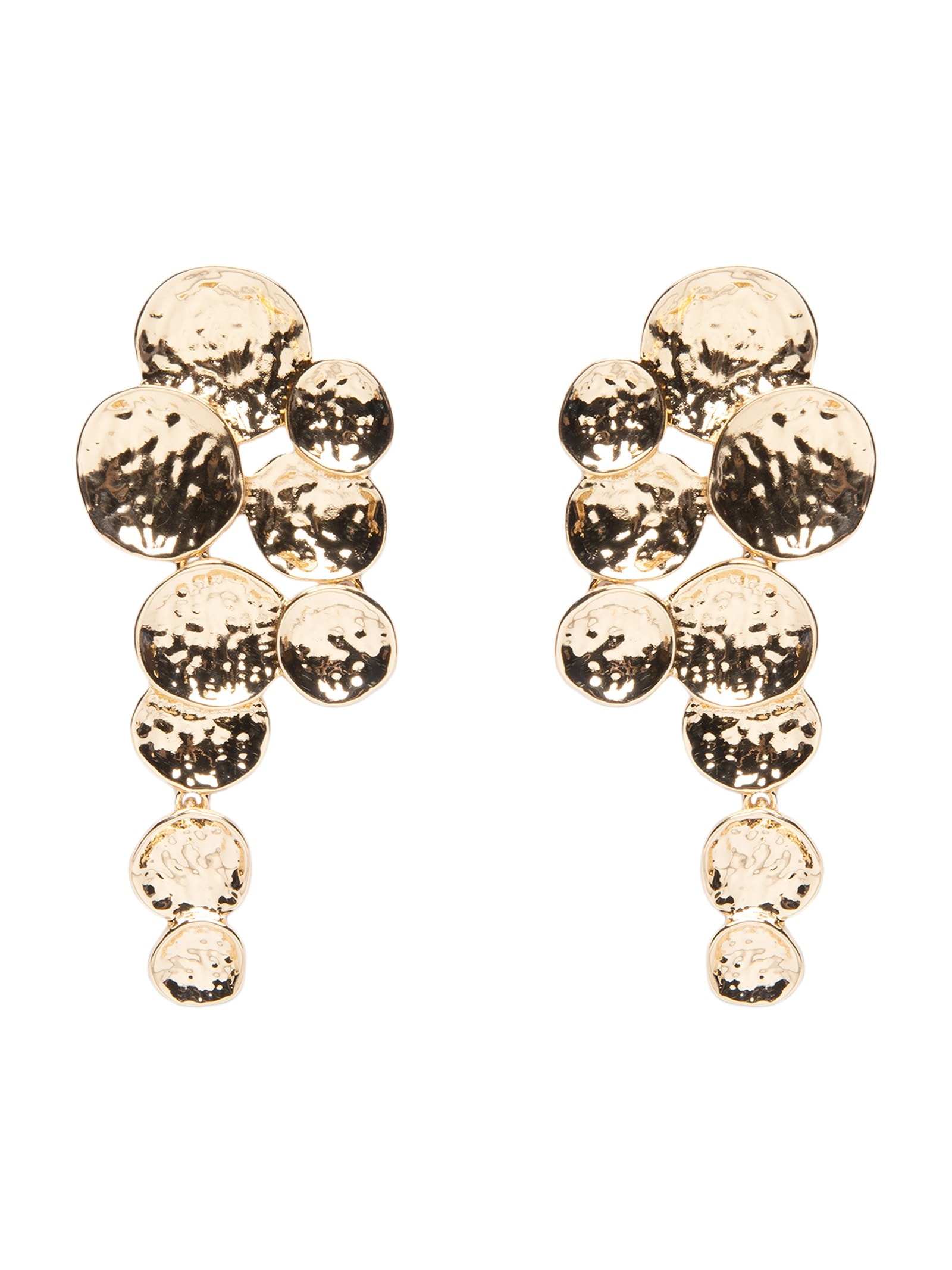 Brinco Feminino Cascata Martelado Dourado '2Essential