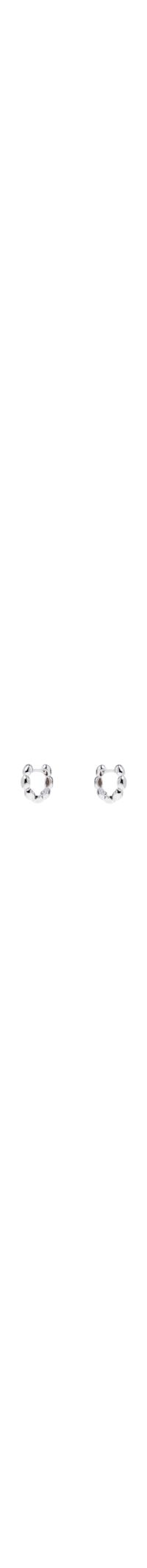 Brinco Feminino Click Gominhos Polidos - Prata