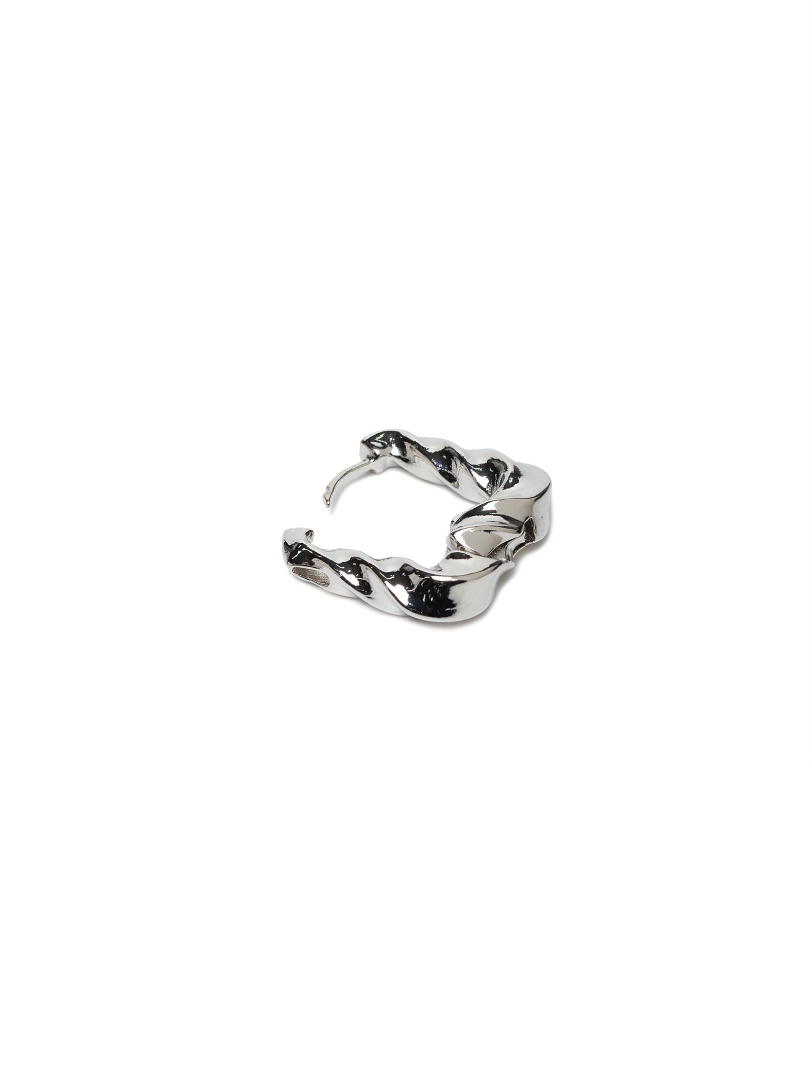 Brinco Feminino Click Torcido Prata D'santis Joias