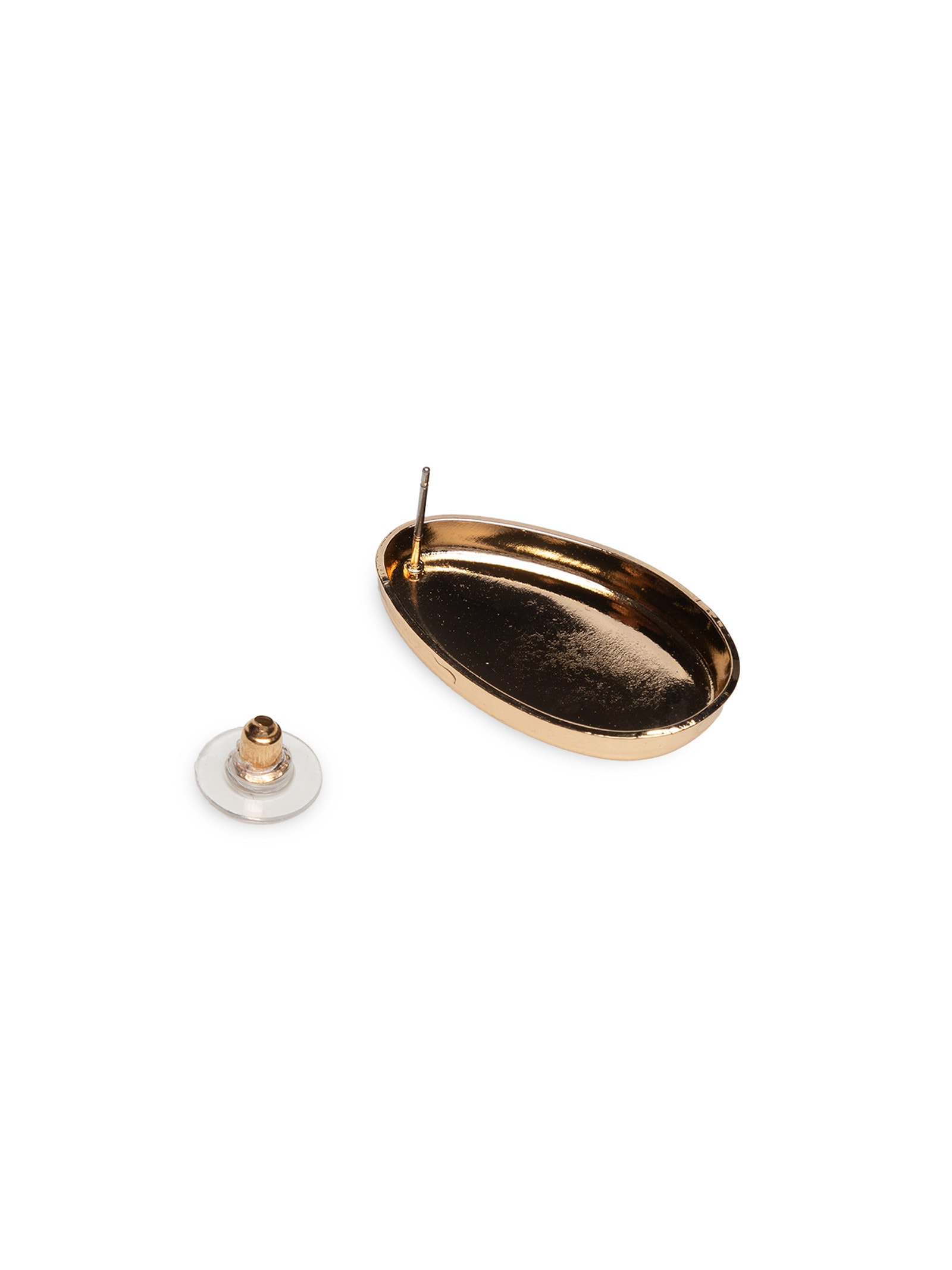 Brinco Feminino Concavo Dourado Basiq