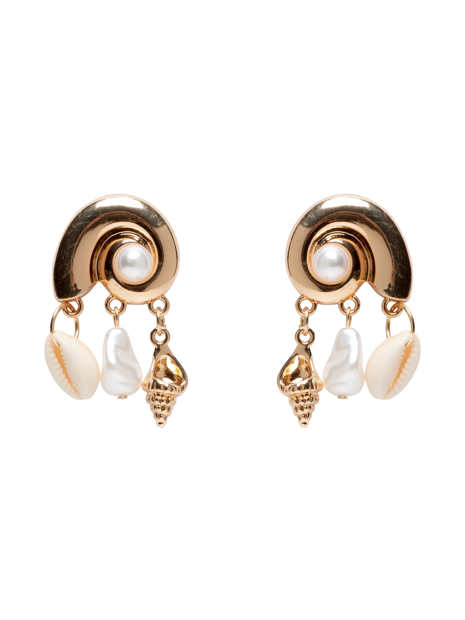 Brinco Feminino Conchas Dourado Market 33