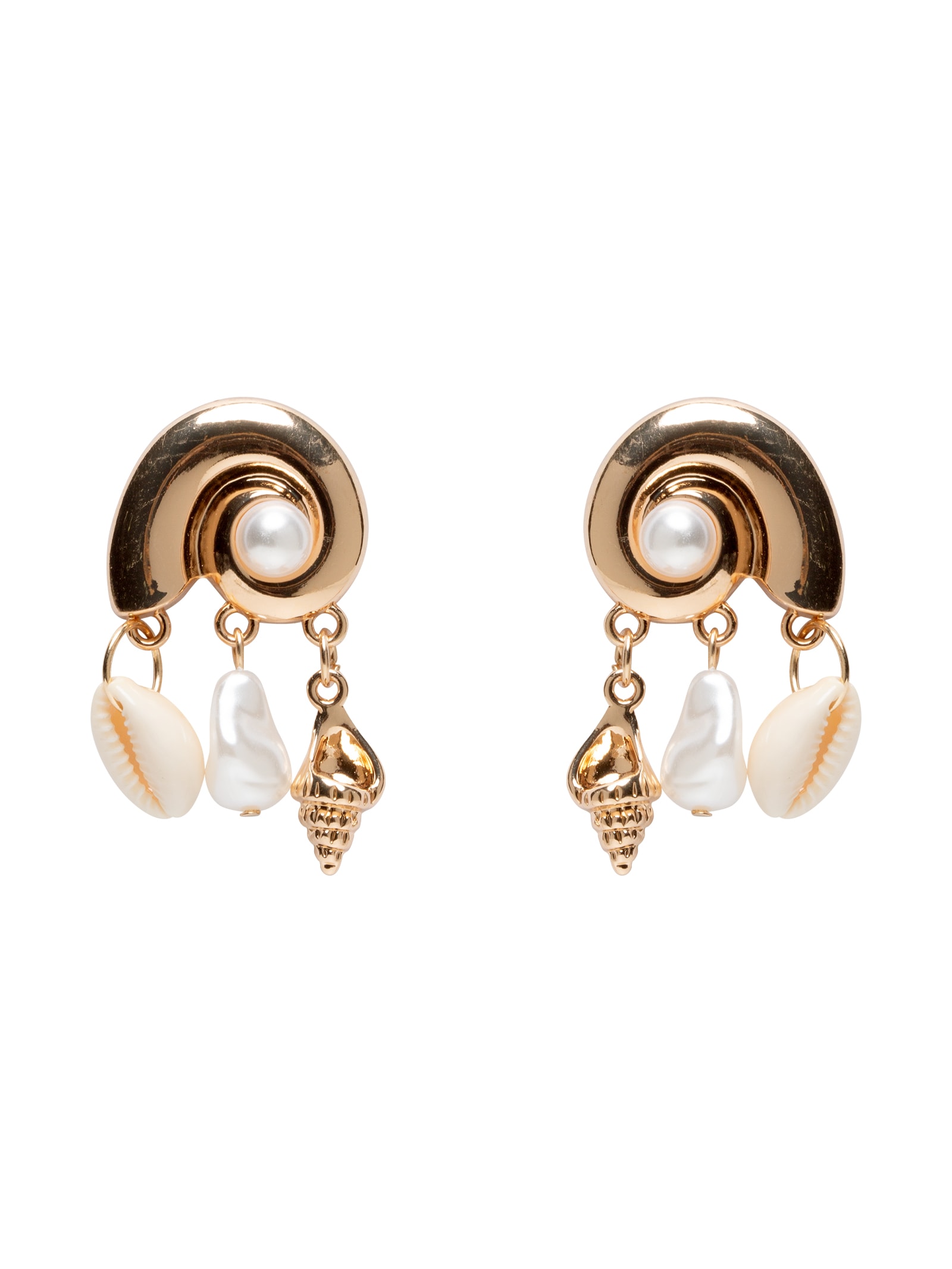 Brinco Feminino Conchas Dourado Market 33