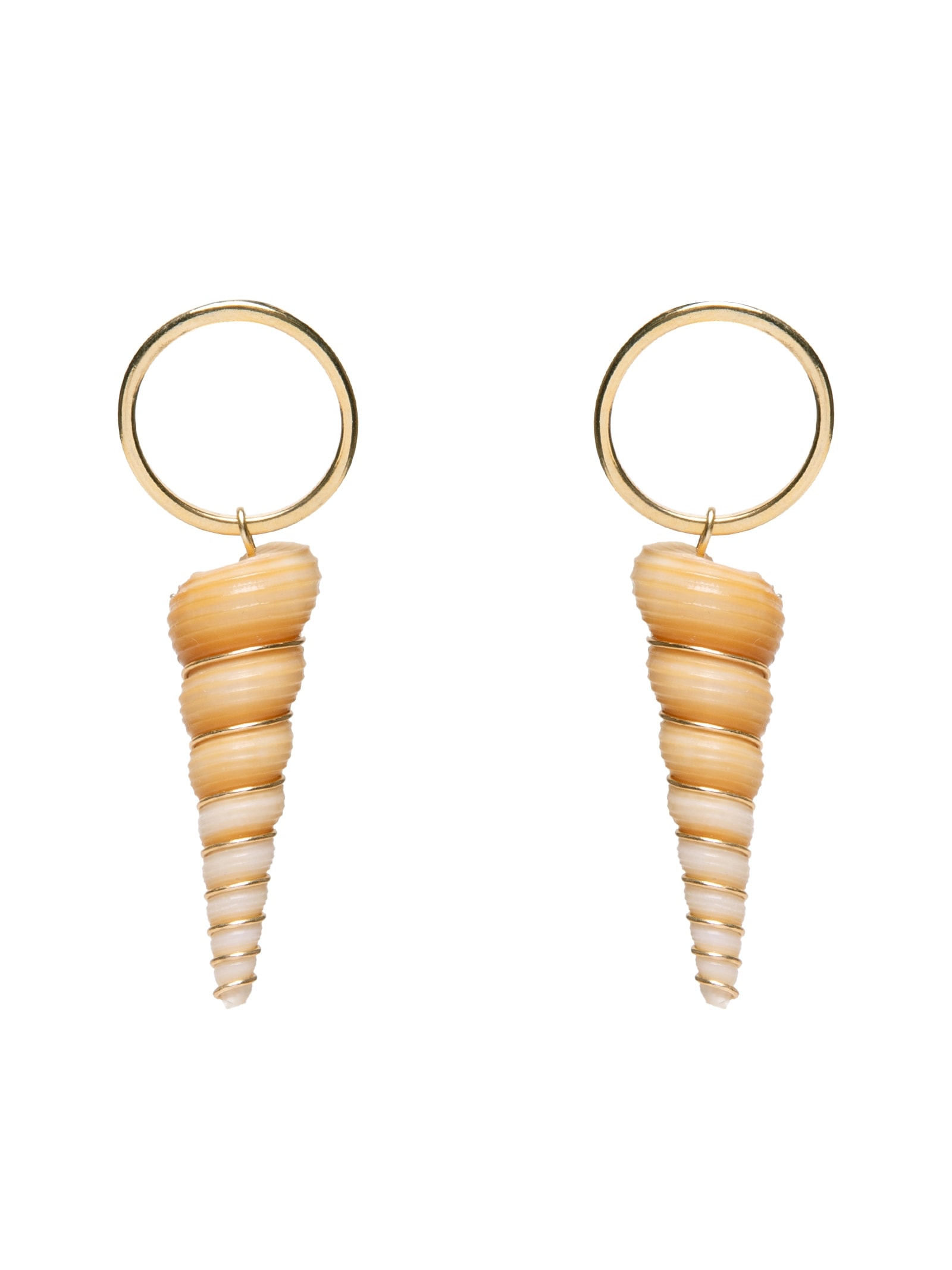 Brinco Feminino Doce Oceano Dourado Dress To