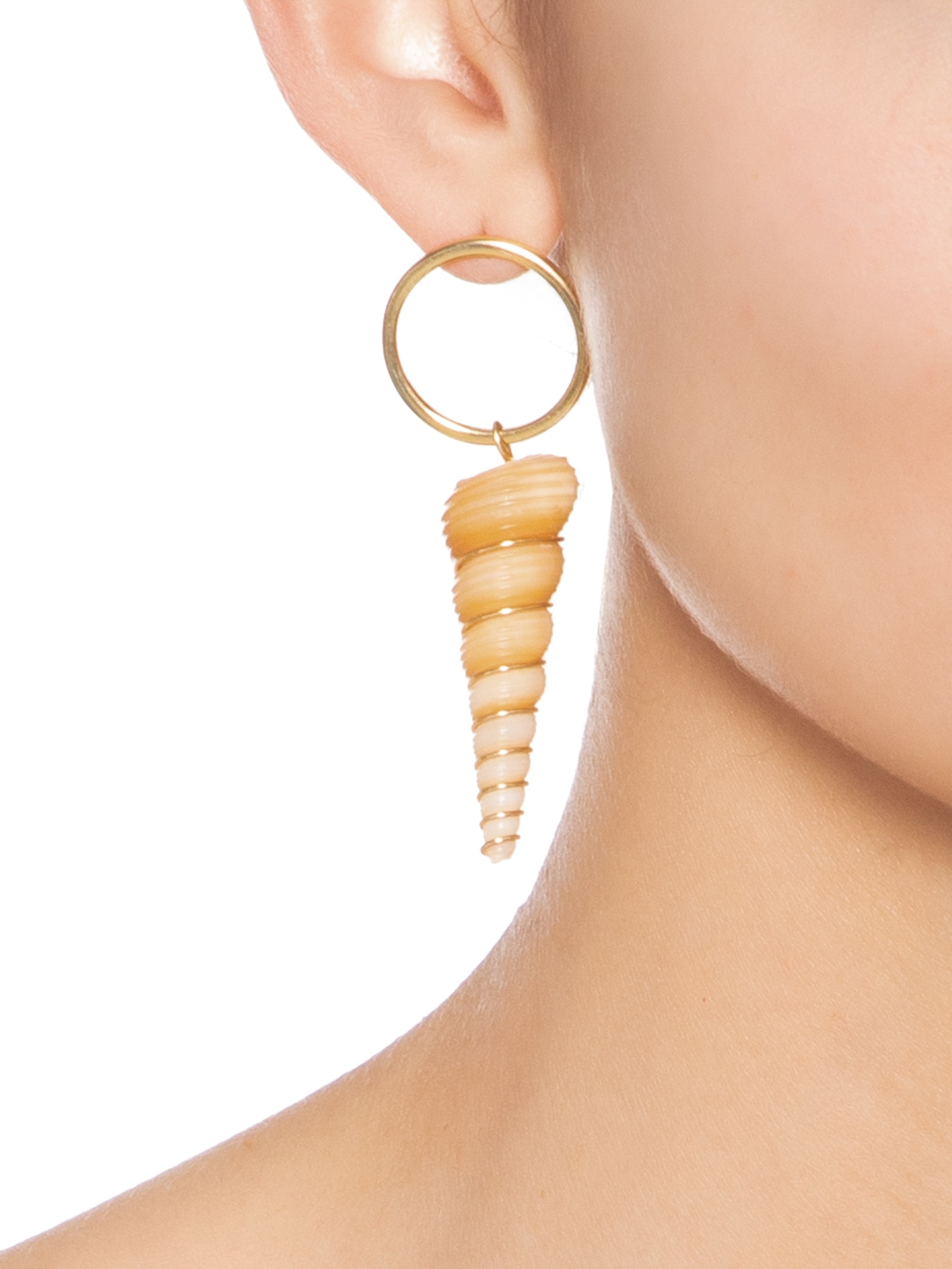 Brinco Feminino Doce Oceano Dourado Dress To