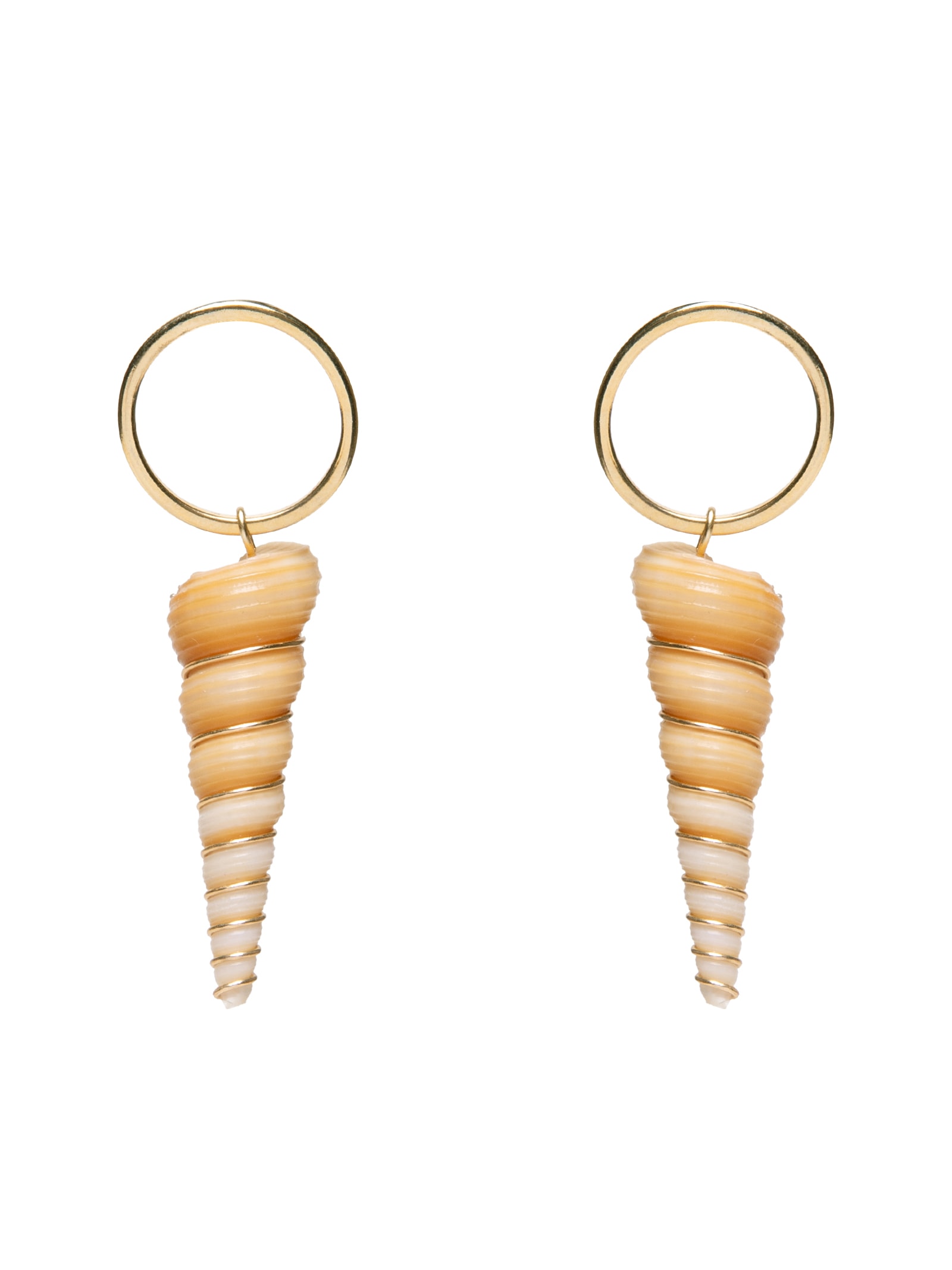 Brinco Feminino Doce Oceano Dourado Dress To