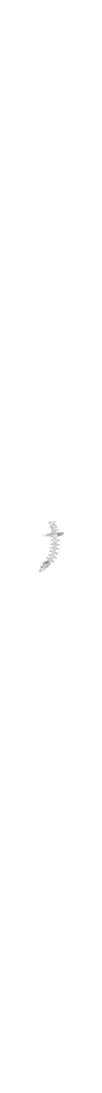 Brinco Feminino Ear Cuff De Zircônia - Prata