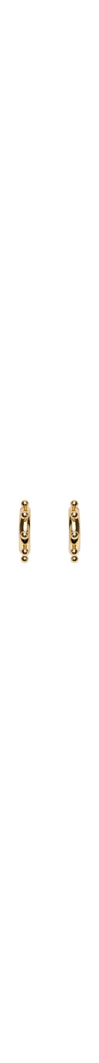 Brinco Feminino Ear Hook Bolas Namíbia - Dourado
