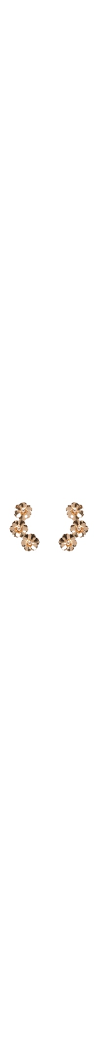 Brinco Feminino Earcuff Flores - Dourado