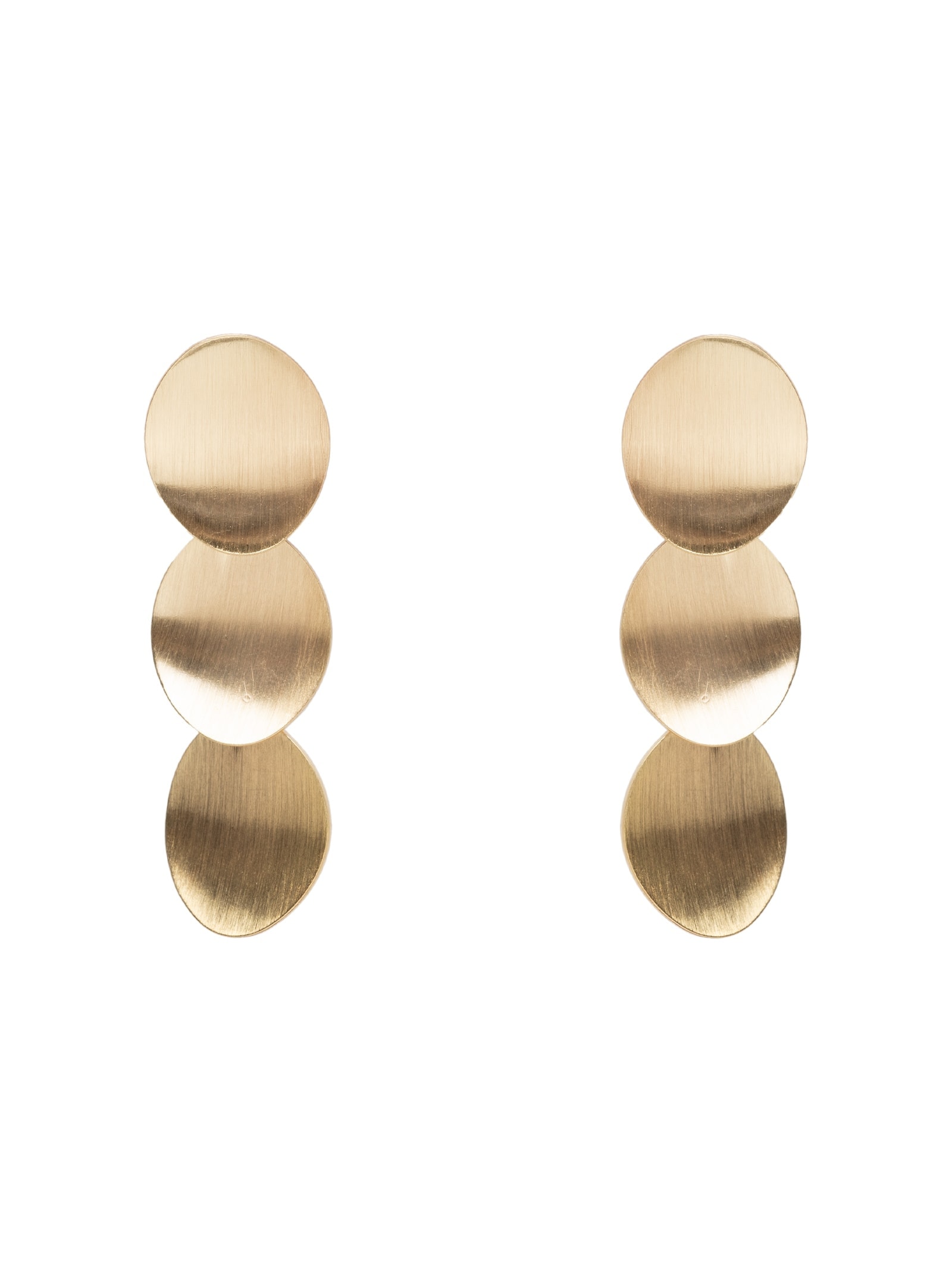 Brinco Feminino Escovado Dourado Basiq