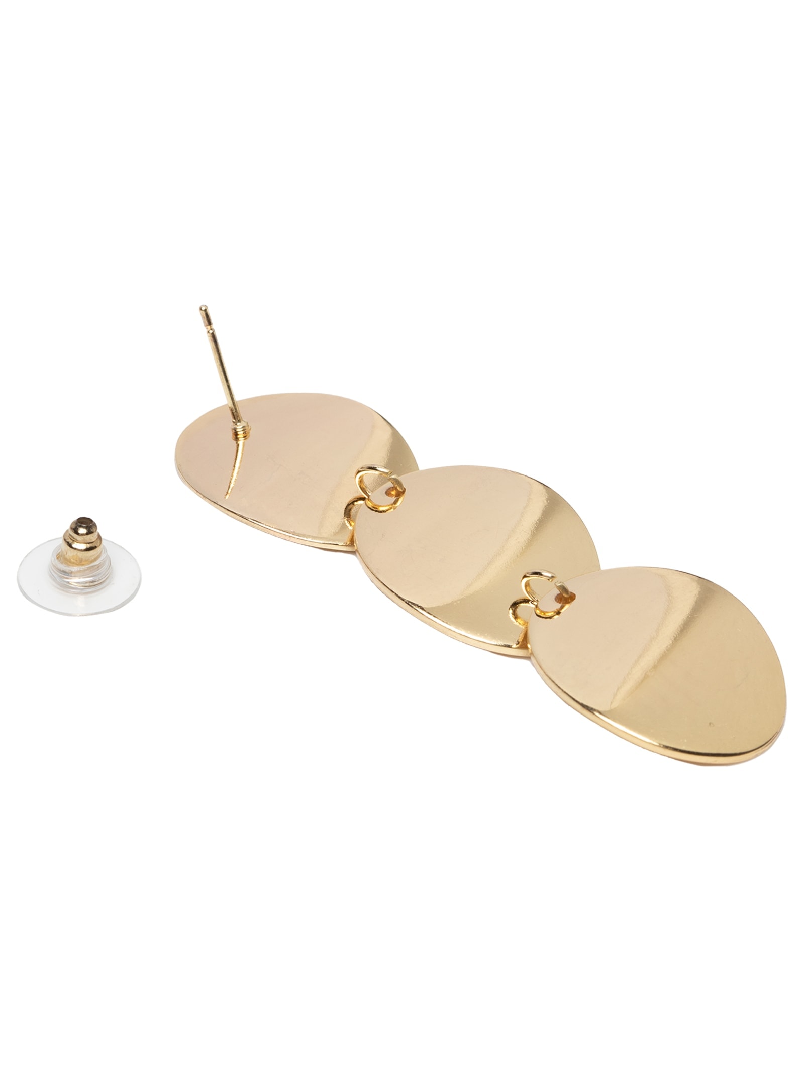 Brinco Feminino Escovado Dourado Basiq