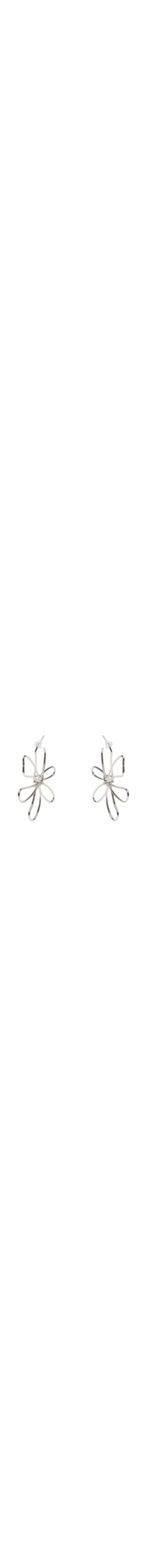 Brinco Feminino Flor - Prateado