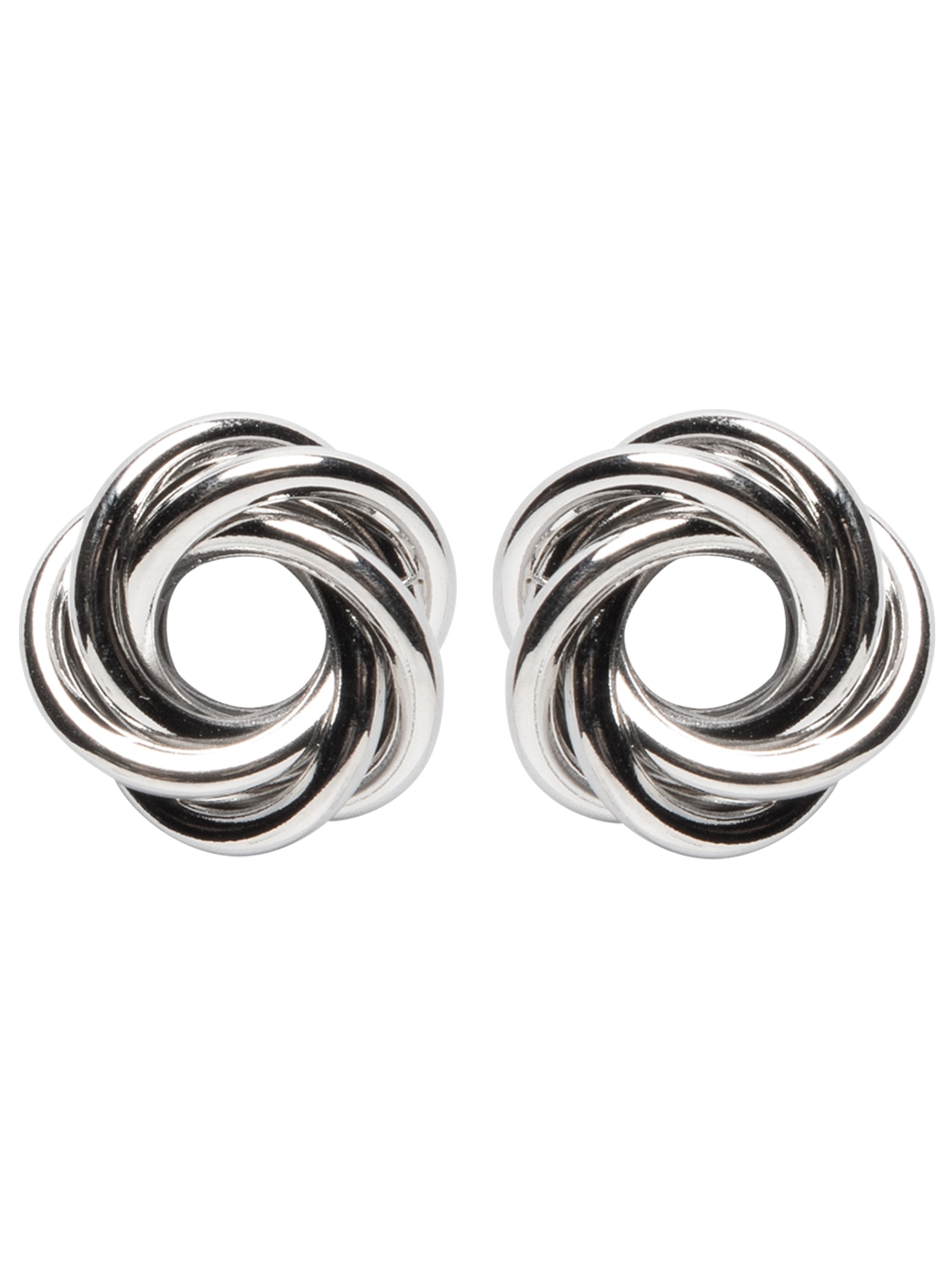 Brinco Feminino Floral Prateado Basiq