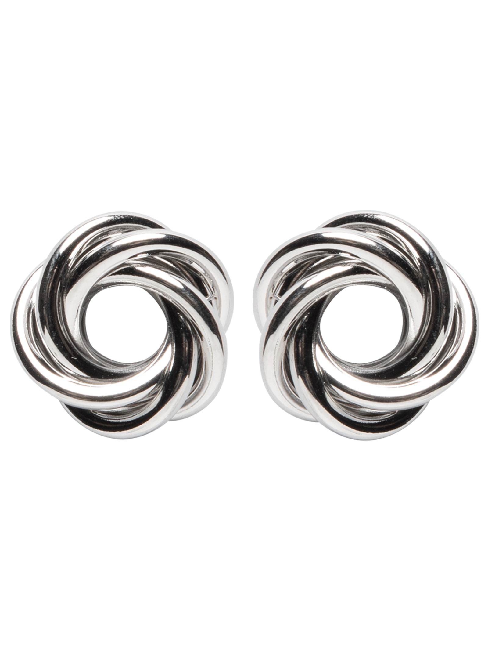 Brinco Feminino Floral Prateado Basiq