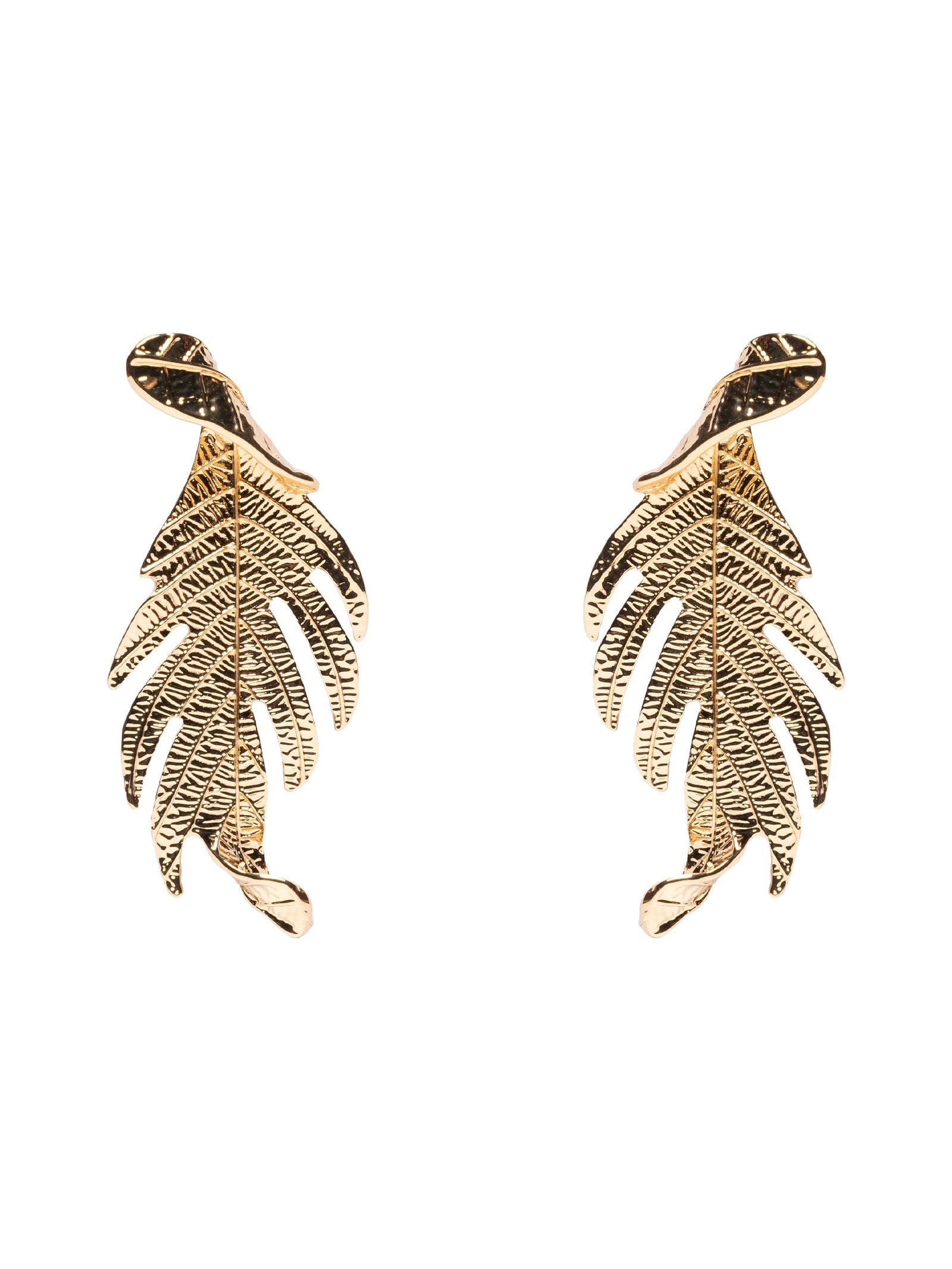 Brinco Feminino Folhagem Dourado Market 33