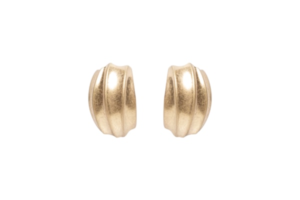 Brinco Feminino Fosco - Dourado