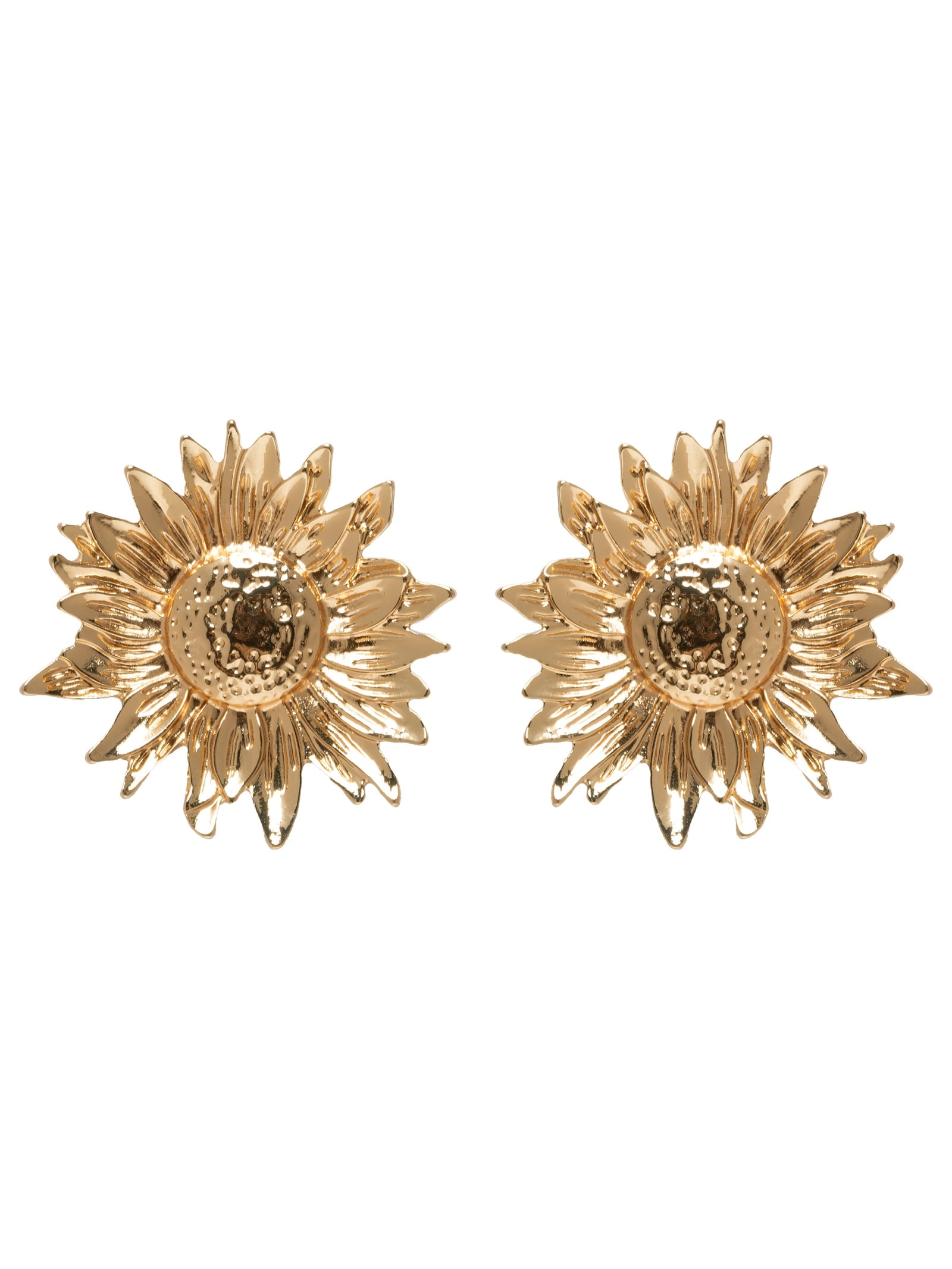 Brinco Feminino Girassol Dourado Market 33