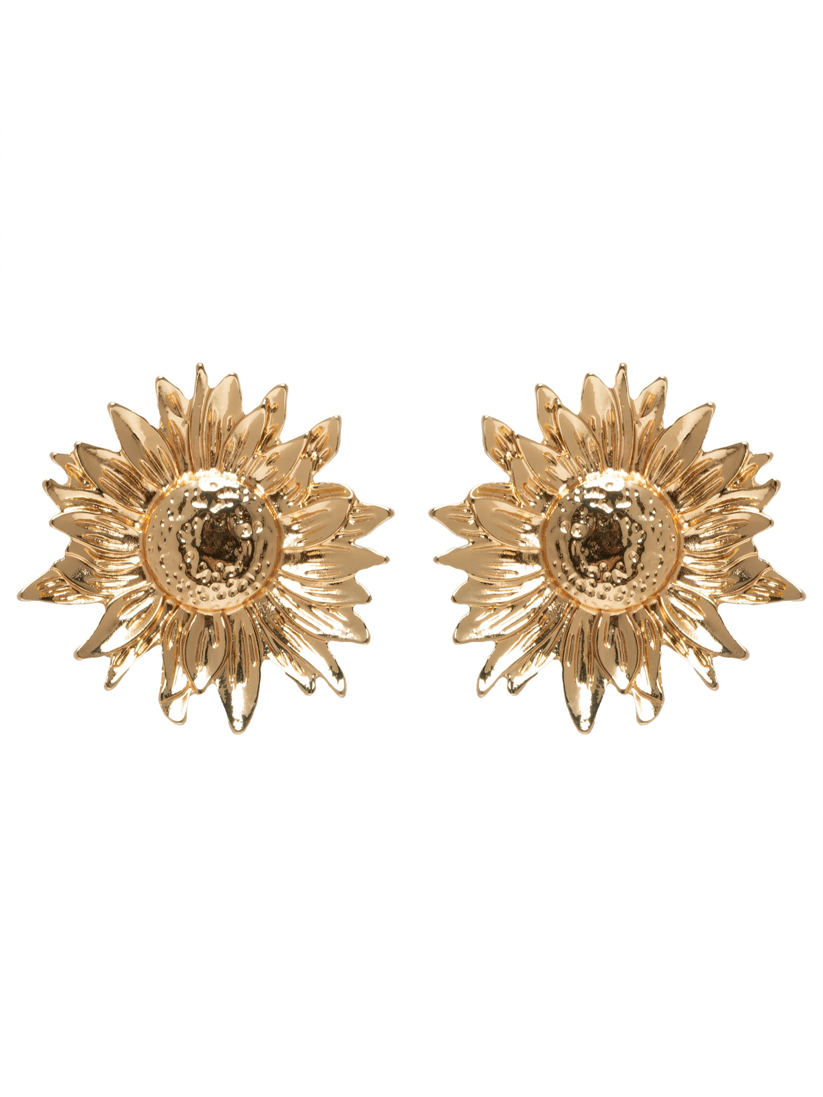 Brinco Feminino Girassol Dourado Market 33