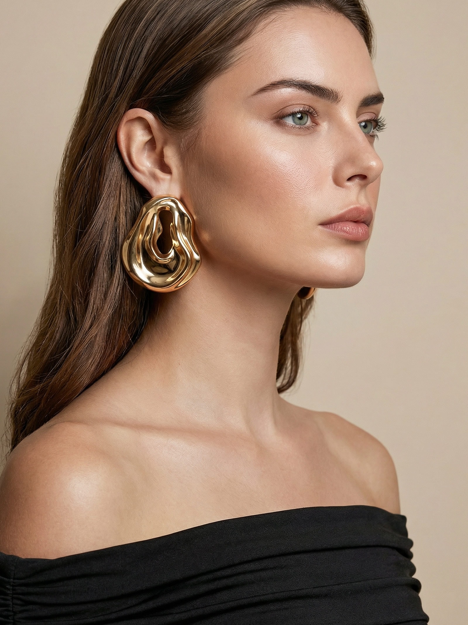 Brinco Feminino Isla Dourado Erre