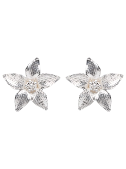 Brinco Feminino Lírio – Prateado