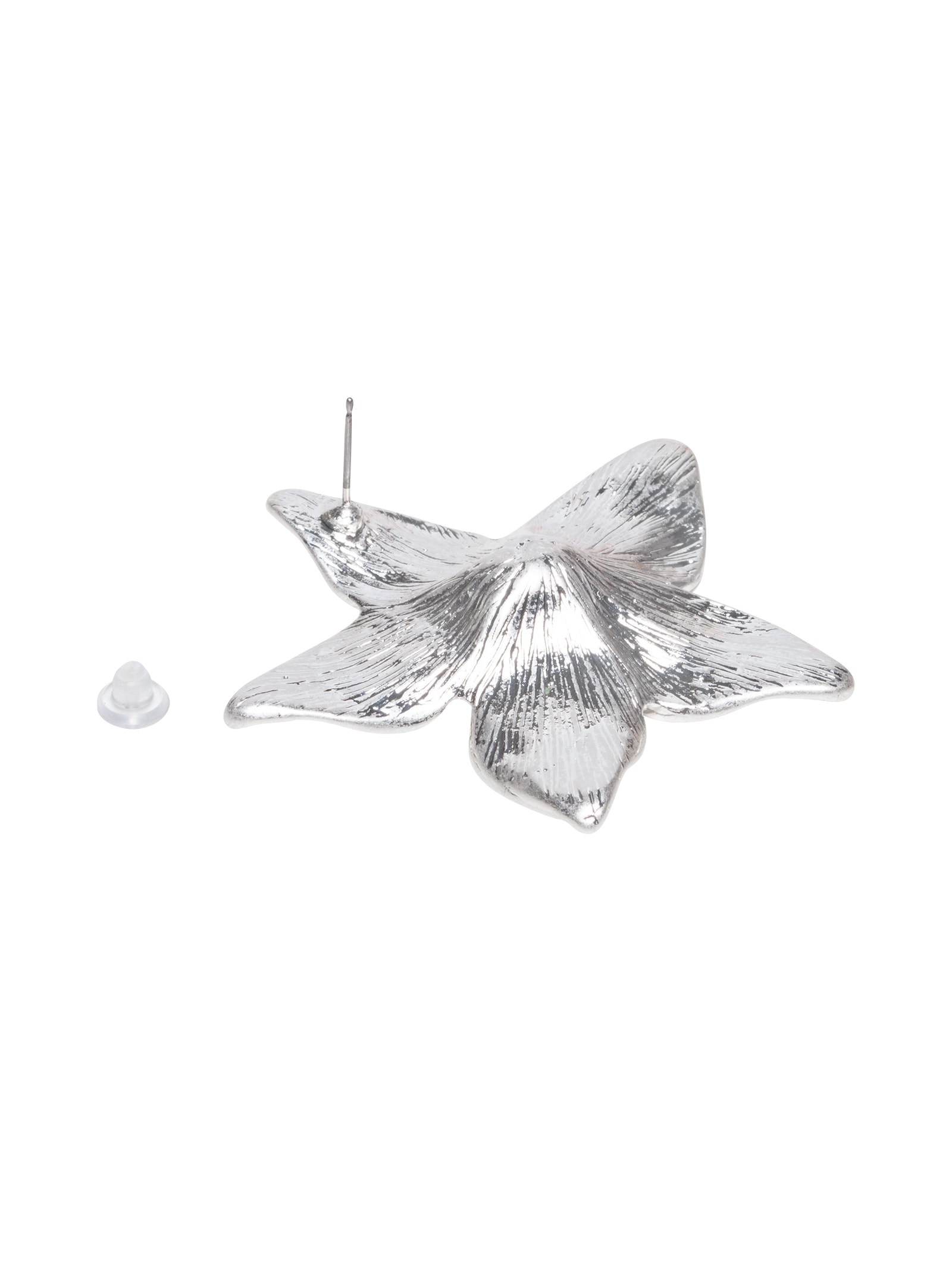 Brinco Feminino Lírio Prateado Market 33