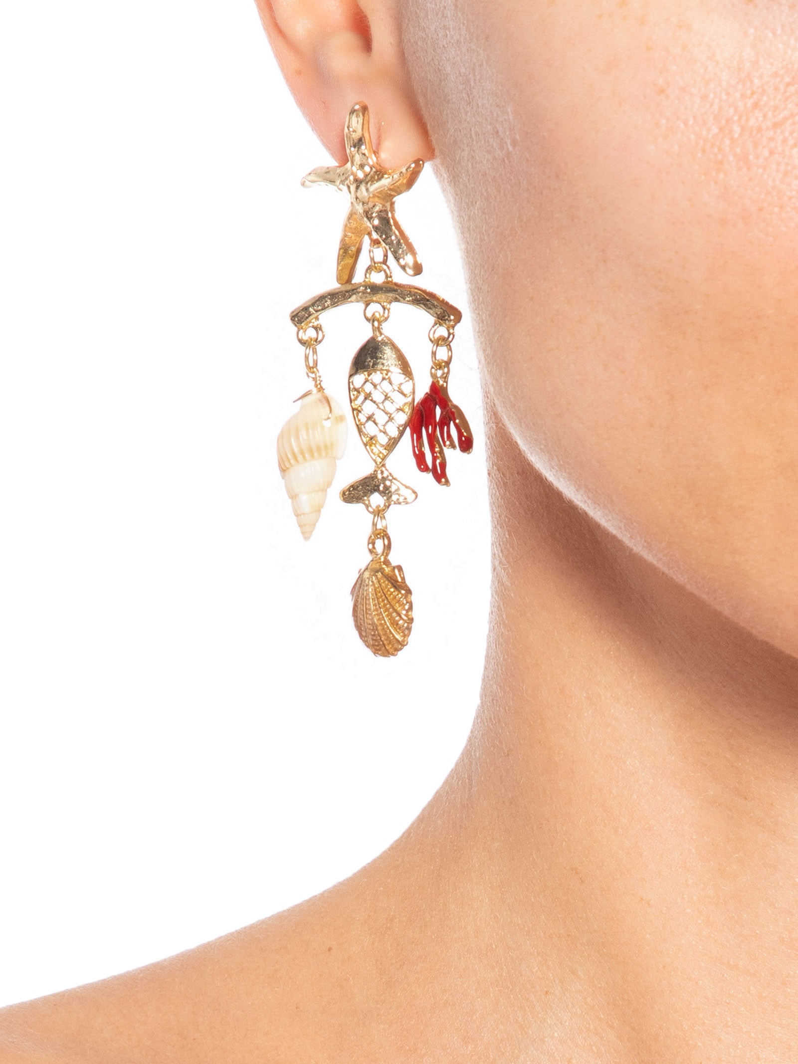 Brinco feminino Mar  Dourado Mktbeach