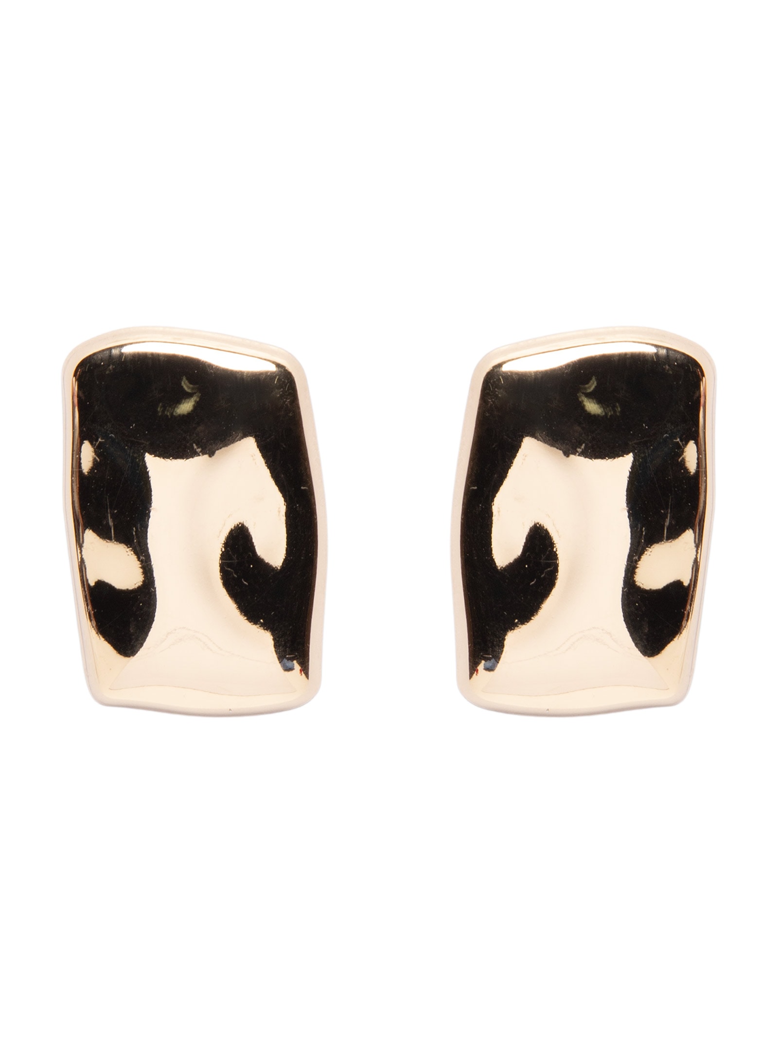 Brinco Feminino Maxi Martelado Dourado Basiq