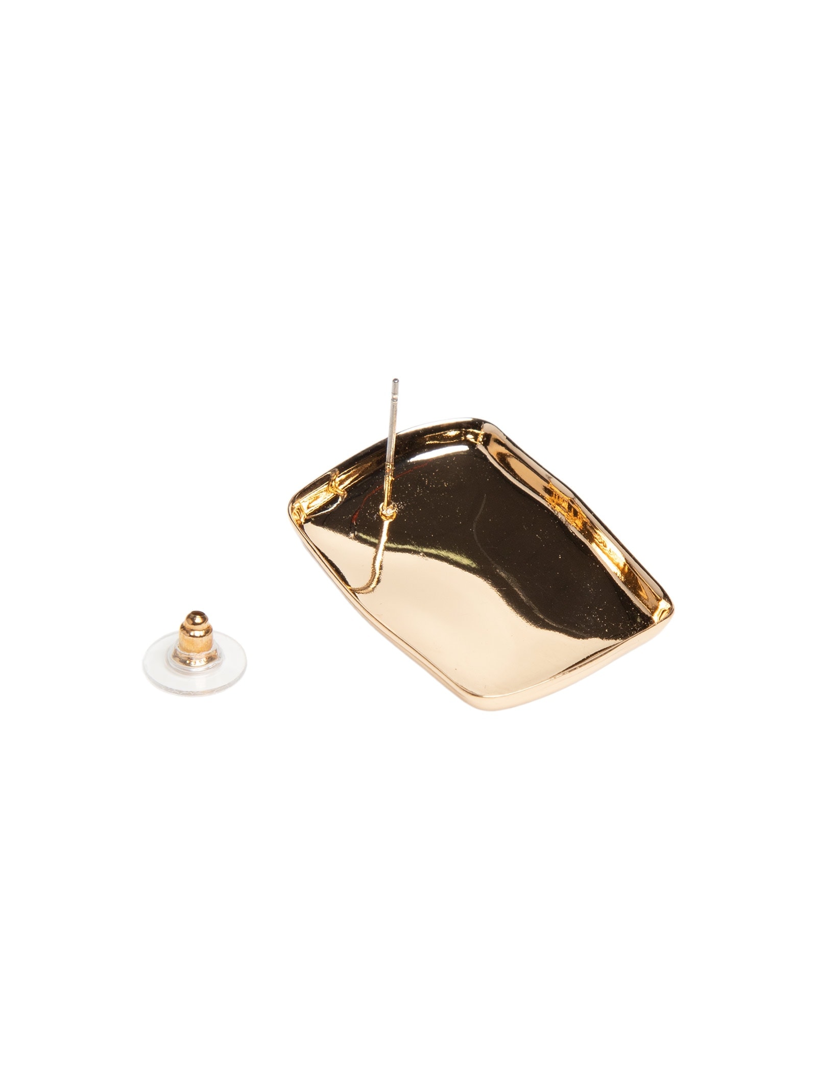 Brinco Feminino Maxi Martelado Dourado Basiq