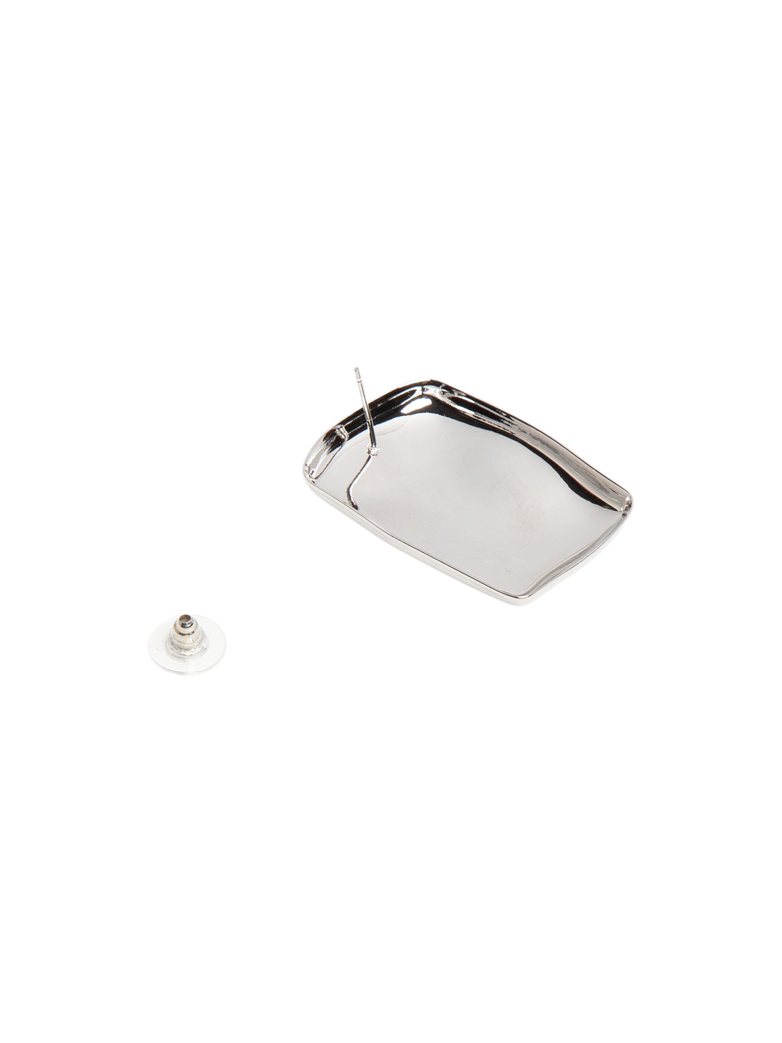 Brinco Feminino Maxi Martelado Prateado Basiq