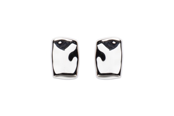 Brinco Feminino Maxi Martelado - Prateado