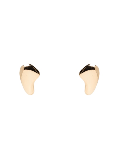 Brinco Feminino Mini Orgânico Polido - Dourado