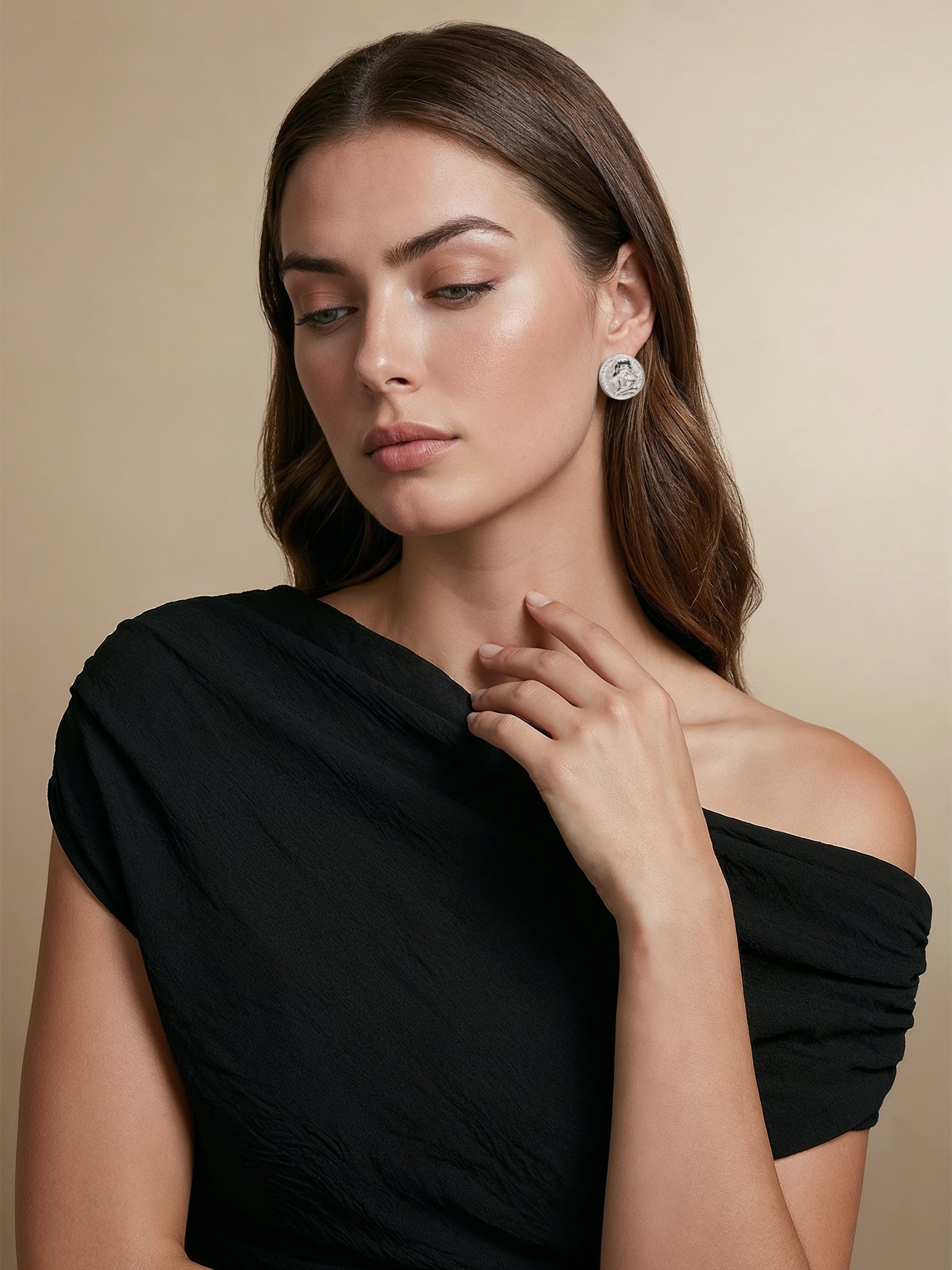 Brinco Feminino Mira Prateado Erre