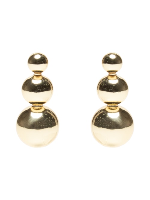 Brinco Feminino Orbe Tre – Dourado