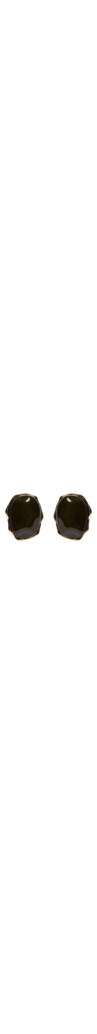 Brinco Feminino Orgânico Com Pedra - Verde