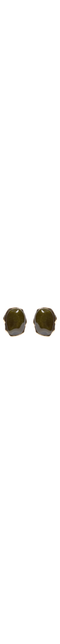 Brinco Feminino Orgânico Com Pedra - Verde