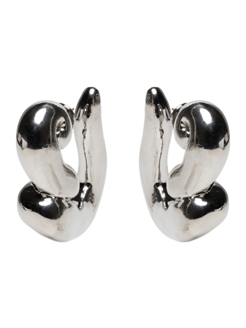 Brinco Feminino Orgânico Florescer – Prateado