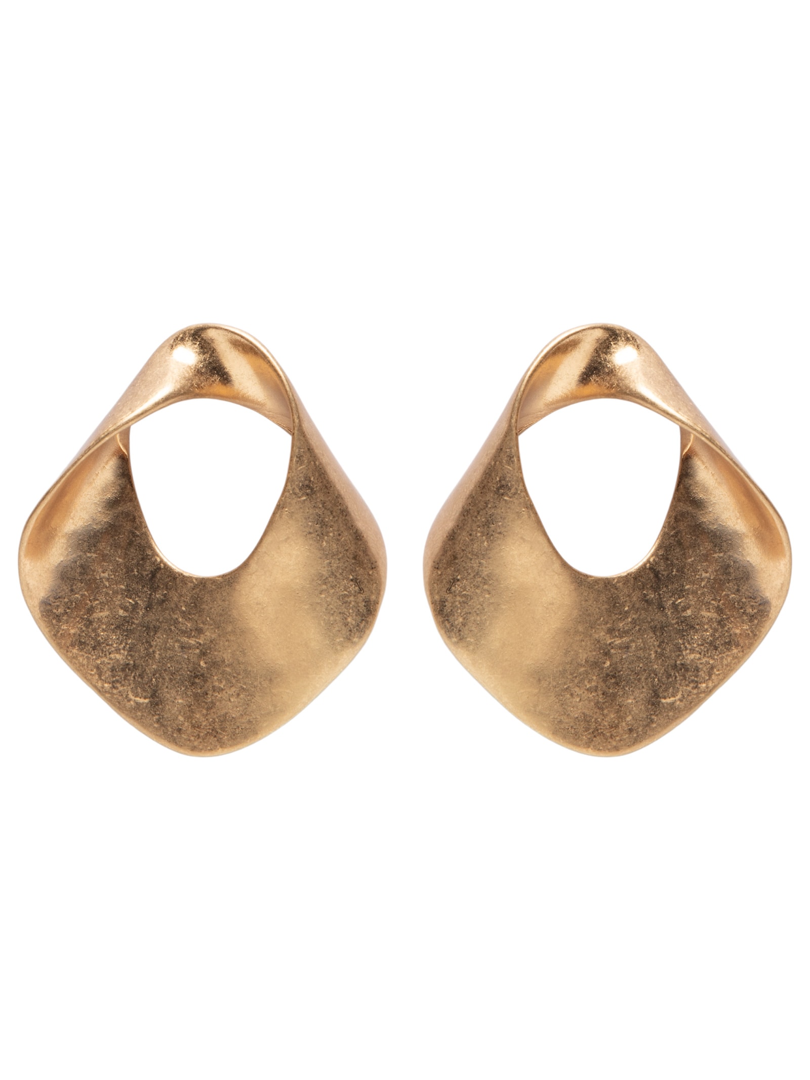 Brinco Feminino Orgânico Fosco Dourado Market 33