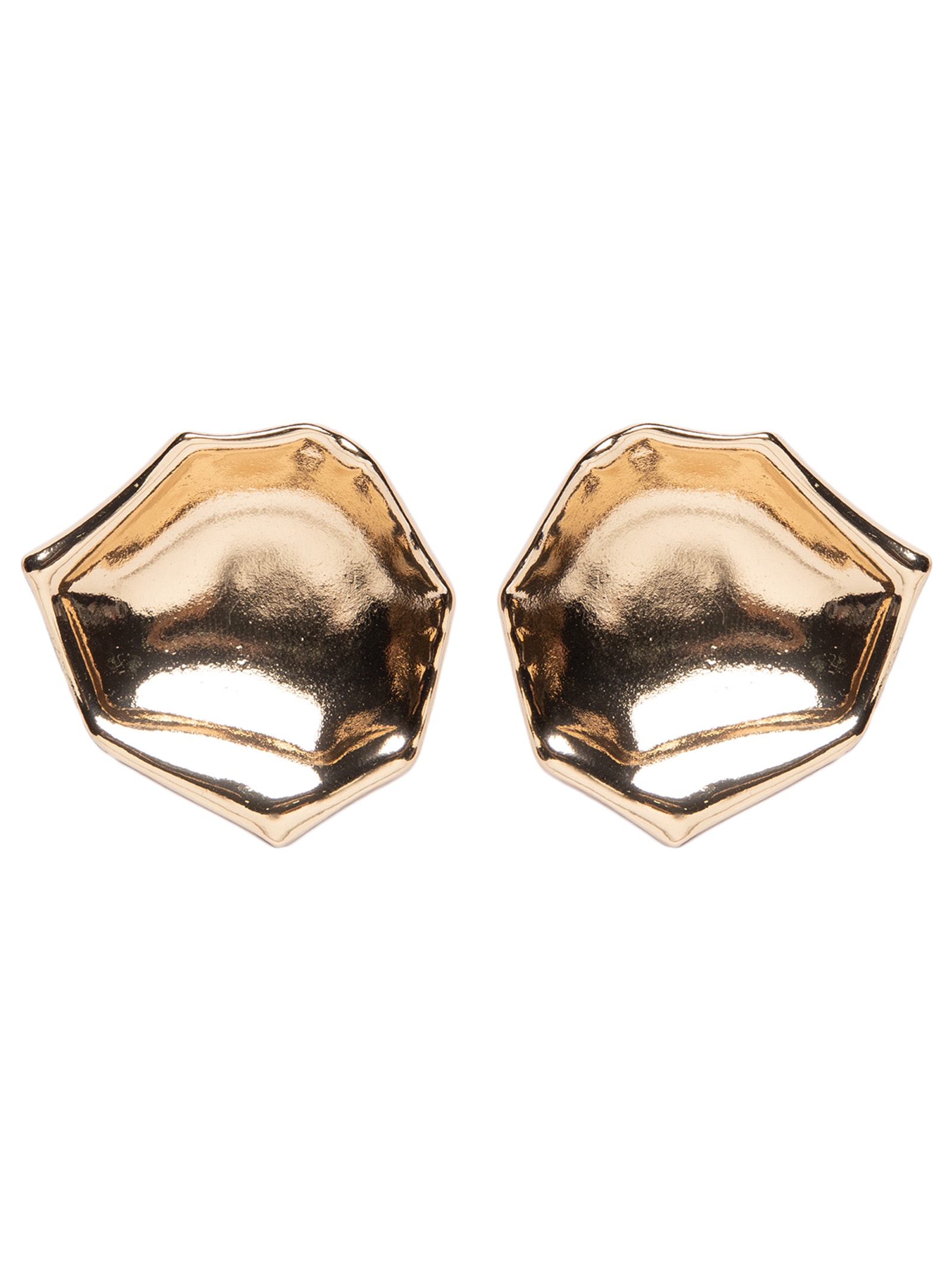Brinco Feminino Orgânico Martelado Dourado '2Essential