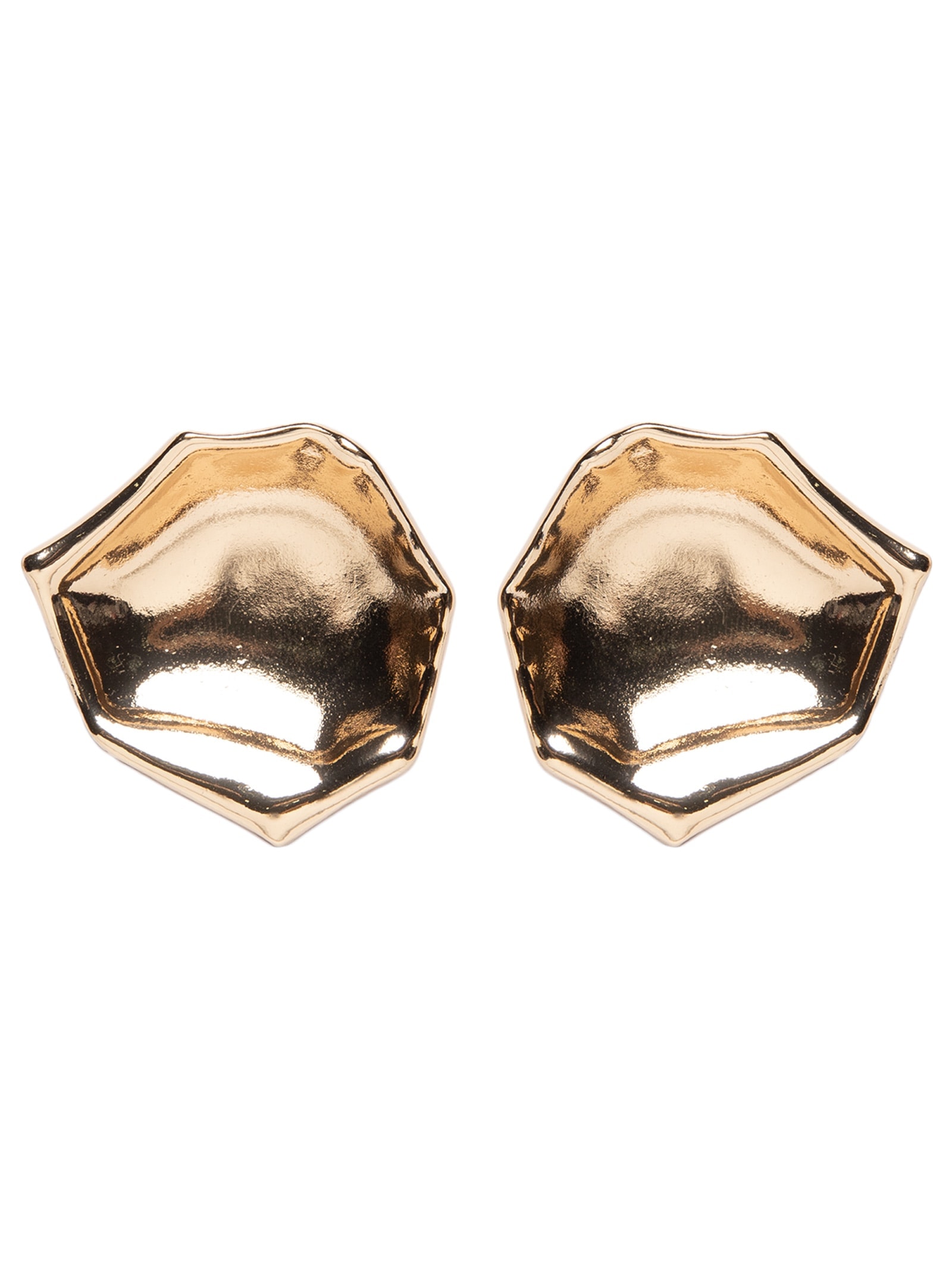 Brinco Feminino Orgânico Martelado Dourado '2Essential