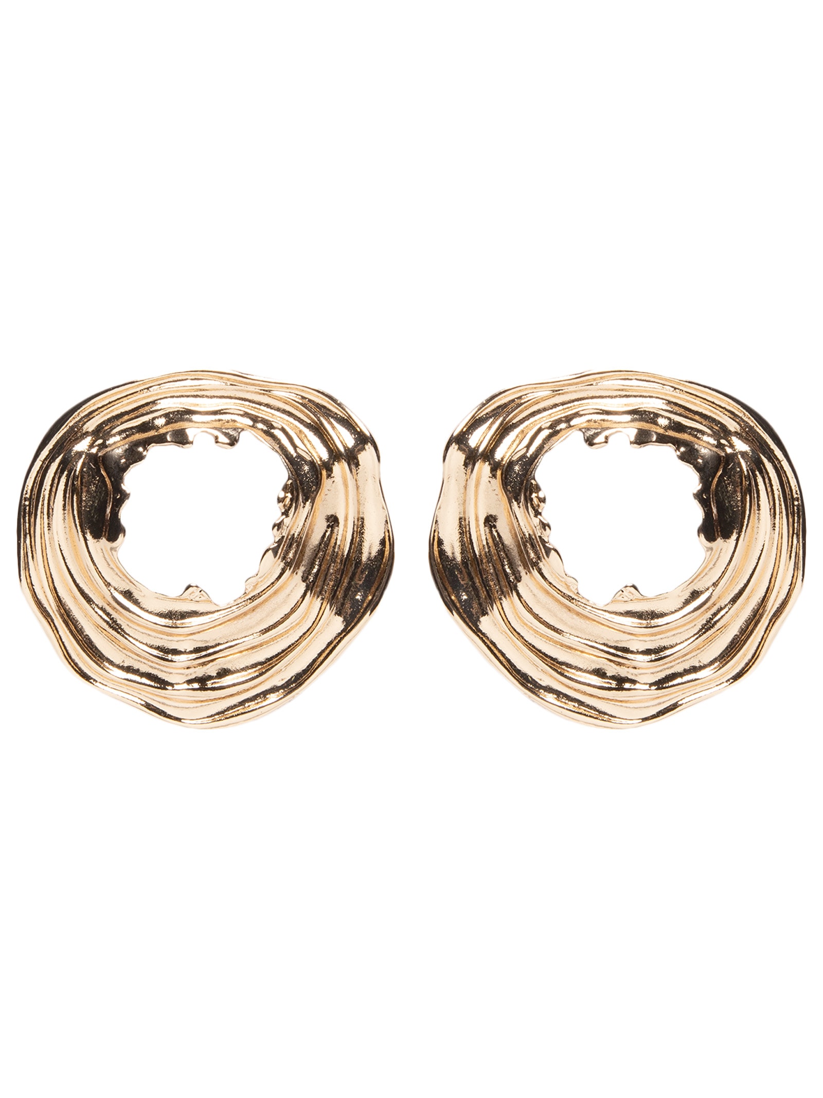 Brinco Feminino Orgânico Texturizado Dourado '2Essential