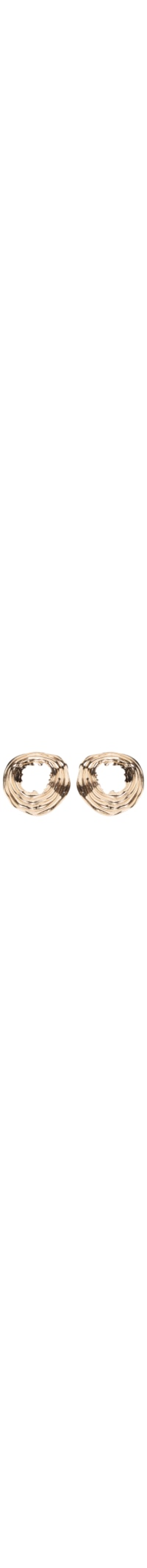 Brinco Feminino Orgânico Texturizado - Dourado