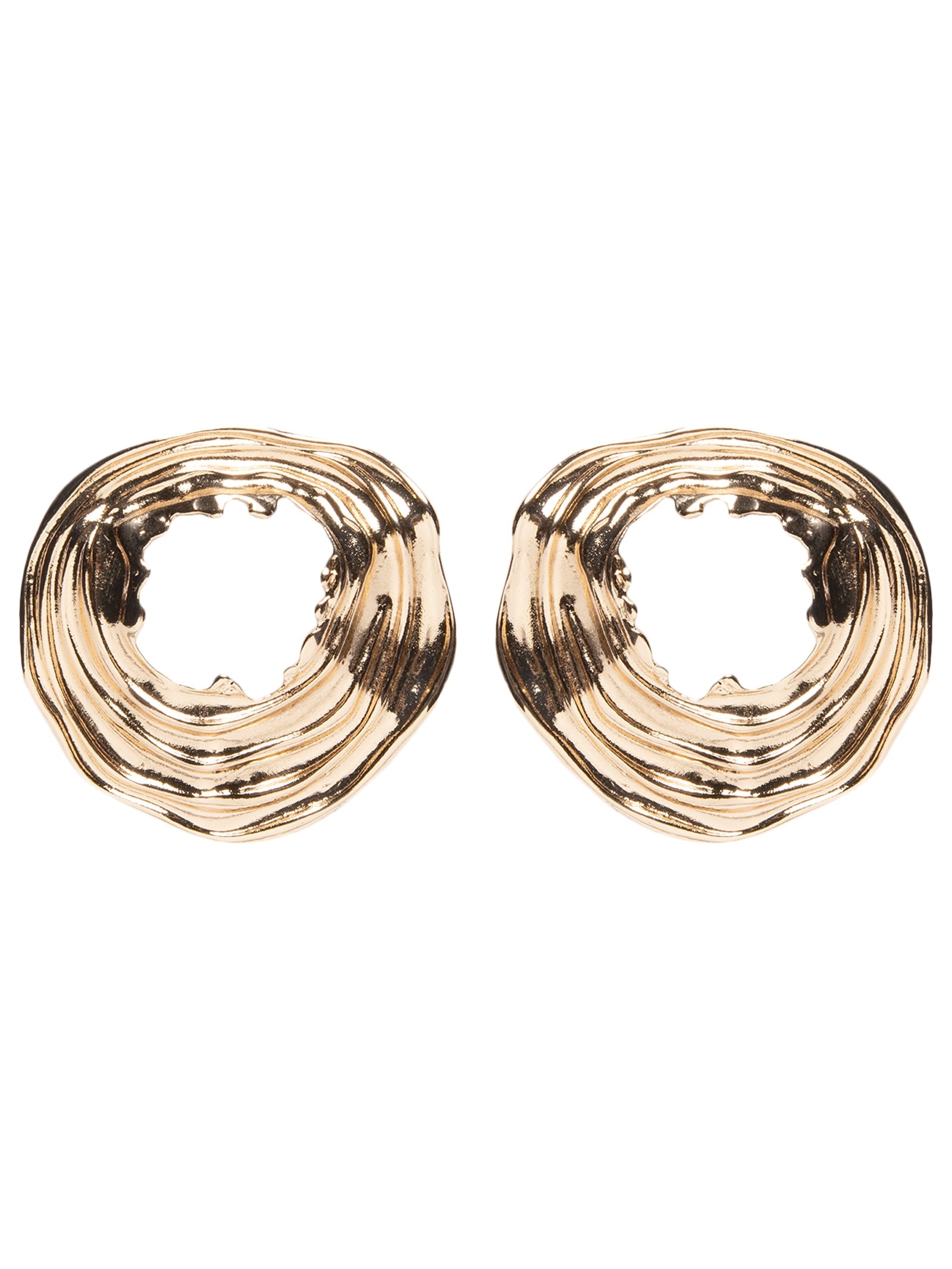 Brinco Feminino Orgânico Texturizado Dourado '2Essential