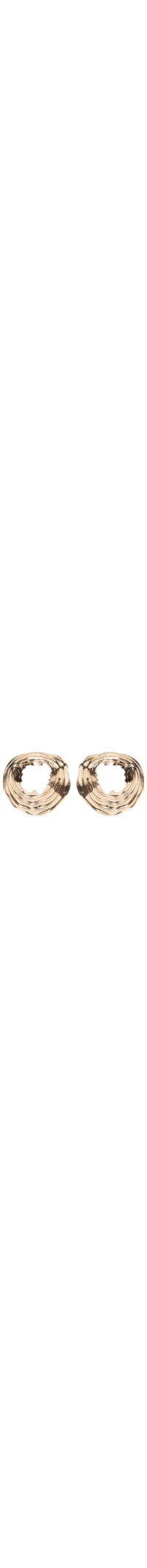 Brinco Feminino Orgânico Texturizado - Dourado