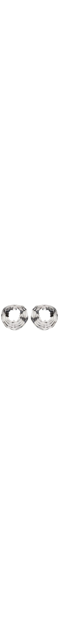 Brinco Feminino Orgânico Texturizado - Prateado