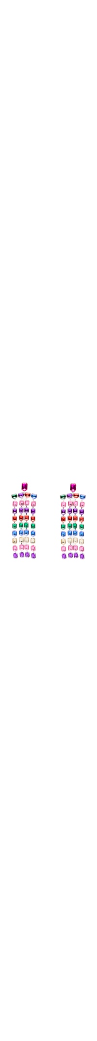 Brinco Feminino Pedras Oversize - Rosa