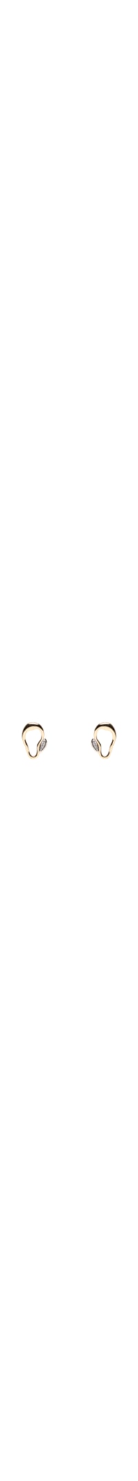 Brinco Feminino Pequeno Linhas Orgânicas Slin - Dourado