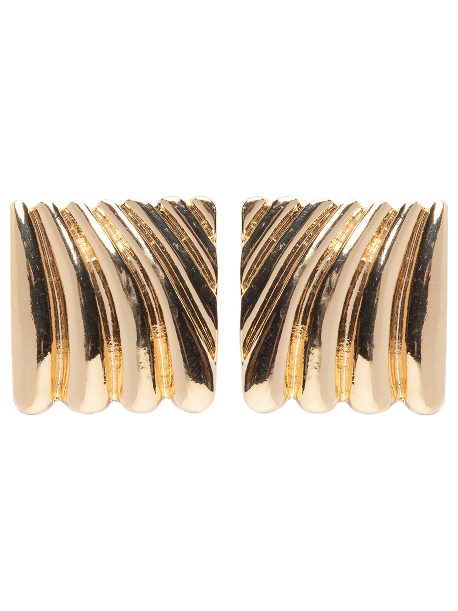 Brinco Feminino Quadrado Texturizado Dourado '2Essential