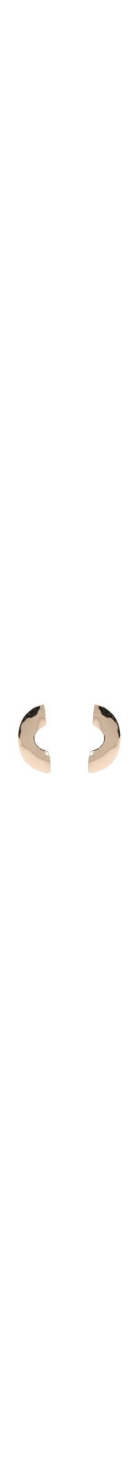 Brinco Feminino Semicírculo Orgânico Polido - Dourado