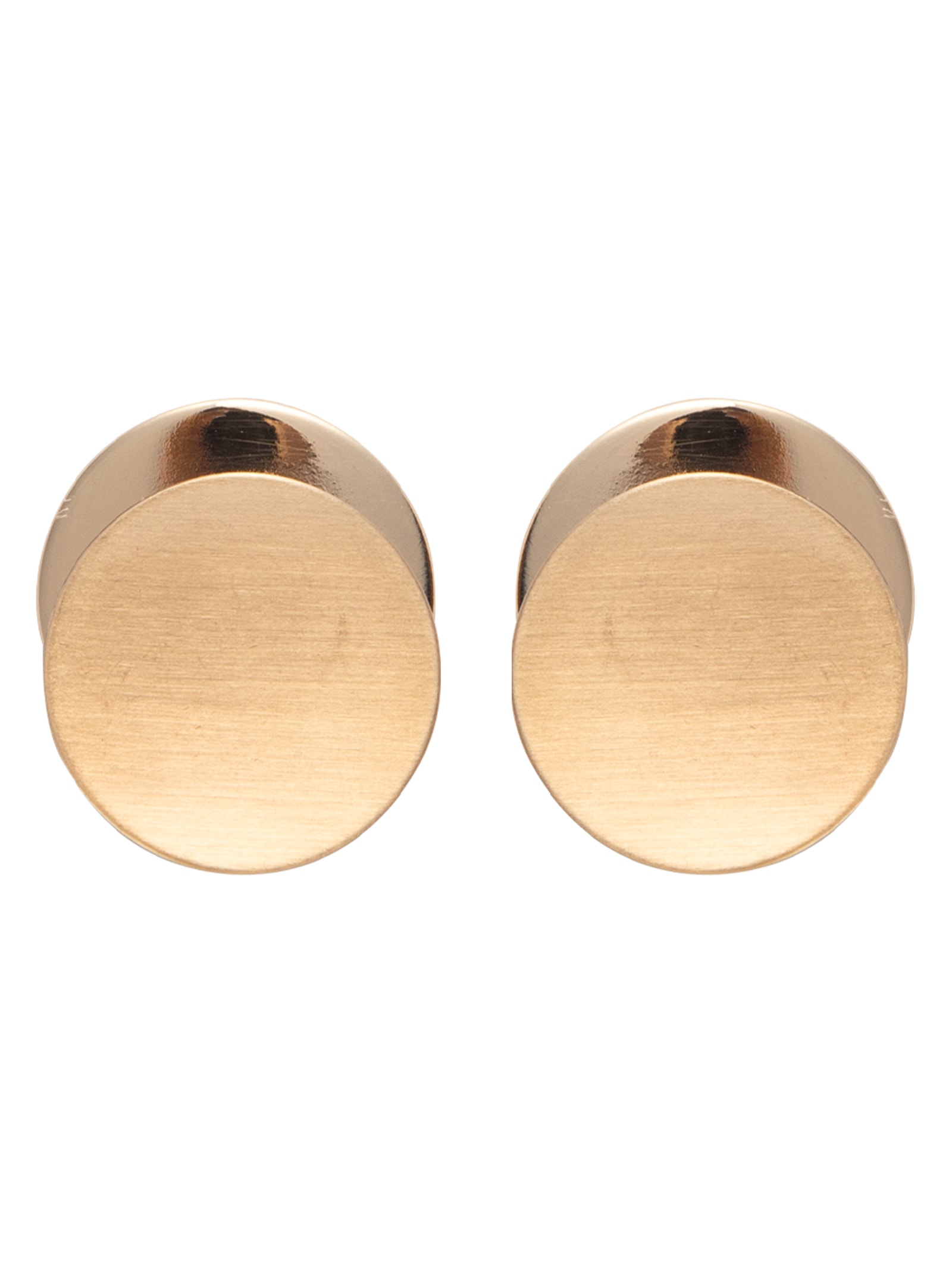 Brinco Feminino Sobreposto Escovado Dourado Basiq