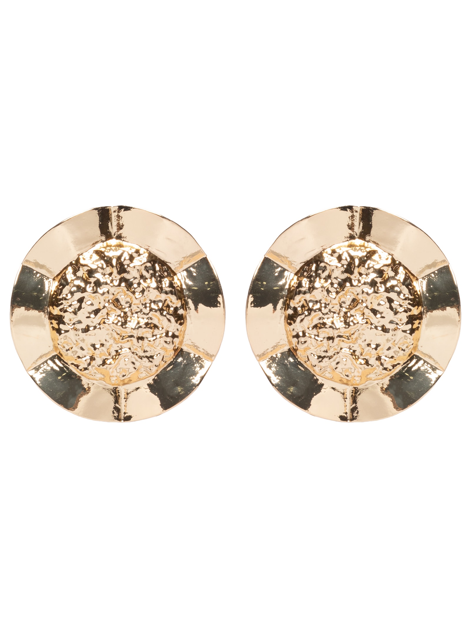 Brinco Feminino Texturizado Dourado Market 33